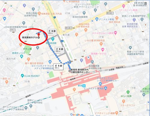 新潟東映ホテルの地図